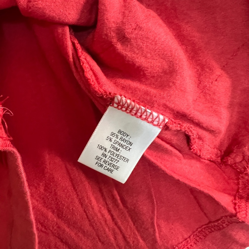 Apt. 9 Red Ruffle Front Sleeveless Tank - Picture 3 of 4